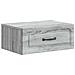 Mobiletto da notte a muro 2 pcs Grigio Sonoma 49 x 34,5 x 20 cm - Foto miniatura 3