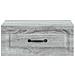Mobiletto da notte a muro 2 pcs Grigio Sonoma 49 x 34,5 x 20 cm - Foto miniatura 5