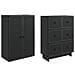 Set di armadi 2 pcs 66 x 34,5 x 90 cm Legno ingegnerizzato - Foto miniatura 3