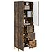 Set di armadi 2 pcs 66 x 34,5 x 90 cm Legno ingegnerizzato - Foto miniatura 2