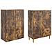 Set di armadi 2 pcs 66 x 34,5 x 90 cm Legno ingegnerizzato - Foto miniatura 3