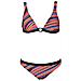 Costume Donna Stripes Ring Bra Nero Fantasia 46 - Foto miniatura 1