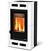 Stufa Legna FLO' Bianca Vent. 8Kw 7114500 - Foto miniatura 2