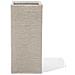 Vaso Da Fiori Rettangolare 26 X 26 X 60 Cm Beige Dion - Foto miniatura 7