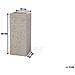 Vaso Da Fiori Rettangolare 26 X 26 X 60 Cm Beige Dion - Foto miniatura 4