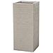 Vaso Da Fiori Rettangolare 26 X 26 X 60 Cm Beige Dion - Foto miniatura 12