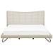 Letto Matrimoniale In Tessuto Beige 180 X 200 Cm Lannion - Foto miniatura 17