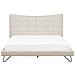 Letto Matrimoniale In Tessuto Beige 180 X 200 Cm Lannion - Foto miniatura 13
