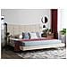 Letto Matrimoniale In Tessuto Beige 180 X 200 Cm Lannion - Foto miniatura 11