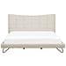 Letto Matrimoniale In Tessuto Beige 180 X 200 Cm Lannion - Foto miniatura 24
