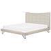 Letto Matrimoniale In Tessuto Beige 180 X 200 Cm Lannion - Foto miniatura 25