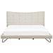 Letto Matrimoniale In Tessuto Beige 180 X 200 Cm Lannion - Foto miniatura 16