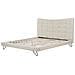 Letto Matrimoniale In Tessuto Beige 180 X 200 Cm Lannion - Foto miniatura 26