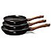 Set Di 3 Padelle Rivestite In Pietra Ebony Rosewood Collection - Foto miniatura 2