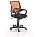 Sedia Ufficio Genius in Rete Traspirante I Sedia Pc Ergonomica Girevole Regolabile I Sedia Studio Imbottita con Braccioli e Ruote I Carico Max 120 kg Arancione - Foto miniatura 1