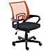 Sedia Ufficio Genius in Rete Traspirante I Sedia Pc Ergonomica Girevole Regolabile I Sedia Studio Imbottita con Braccioli e Ruote I Carico Max 120 kg Arancione - Foto miniatura 2