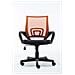 Sedia Ufficio Genius in Rete Traspirante I Sedia Pc Ergonomica Girevole Regolabile I Sedia Studio Imbottita con Braccioli e Ruote I Carico Max 120 kg Arancione - Foto miniatura 3