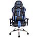 Sedia Ufficio Massaggiante E Riscaldata Limit XM in Similpelle I Poltrona Racing Scrivania Schienale Reclinabile I Poltrona Relax Gamer Nero / Blu - Foto miniatura 2