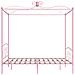 Letto A Baldacchino Rosa In Metallo 180x200 Cm - Foto miniatura 4