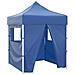 Gazebo Pieghevole Professionale 4 Pareti 2x2m Acciaio Blu - Foto miniatura 1
