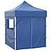 Gazebo Pieghevole Professionale 4 Pareti 2x2m Acciaio Blu - Foto miniatura 10