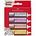 ver Faber Castell Text46 Metallic Evidenziatore Punta A Scalpello 1/5 Mm Colori Assortiti Conf 4 Pz. - Foto miniatura 1