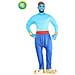 Costume Carnevale Genio Della Lampada (con Muscoli) Taglia Larga Uomo Vestito Adulto - Foto miniatura 1