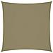 Parasole a Vela in Tela Oxford Quadrato 4,5x4,5 m Beige - Foto miniatura 1