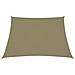 Parasole a Vela in Tela Oxford Quadrato 4,5x4,5 m Beige - Foto miniatura 3
