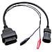 S-EOLF-FIAT3P, OBD OBD2 16 Pin, FIAT 3 Pin, Male / Female, Nero - Foto miniatura 1