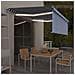 Tenda Automatica Parasole LED Sensore Vento 4,5x3 m Blu Bianco - Foto miniatura 9