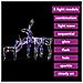 Decorazioni di Natale a Forma di Renne 3 pz 229 LED - Foto miniatura 4