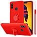 Cadorabo Custodia Compatibile Con Huawei P20 Lite In Liquid Rosso - Coperchio Protettivo In Silicone Tpu Flessibile Con Anello - Foto miniatura 1