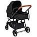Passeggino 3 In 1 Antracite E Nero In Acciaio - Foto miniatura 3