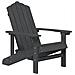 Sedia da Giardino Adirondack Antracite HDPE - Foto miniatura 2