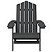 Sedia da Giardino Adirondack Antracite HDPE - Foto miniatura 3