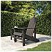 Sedia da Giardino Adirondack Antracite HDPE - Foto miniatura 1
