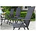Rimini Salotto Da Giardino In Alluminio 8 Poltrone + Duo Sedie A Sdraio In Textilene Nero - Foto miniatura 3