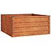 Letto Rialzato da Giardino Ruggine 100x100x45 cm Acciaio Corten - Foto miniatura 2
