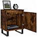 Comodini Rovere Fumo 2 Pz 40x30x50 Cm In Legno Multistrato - Foto miniatura 3