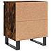 Comodini Rovere Fumo 2 Pz 40x30x50 Cm In Legno Multistrato - Foto miniatura 7