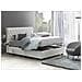 Letto Matrimoniale Claretta, Letto Contenitore E Testata In Ecopelle, 100% Made In Italy, Apertura Frontale, Bianco, Adatto A Materasso Da 160x190 Cm - Foto miniatura 1