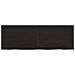 Ripiano Marrone Scuro 120x40x (2-4) cm Massello Rovere Trattato - Foto miniatura 3