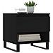 Tavolini Da Salotto 2 Pz Neri 50x46x50 Cm In Legno Multistrato - Foto miniatura 3