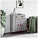 Credenza Grigio Sonoma 69,5x34x90 Cm In Legno Multistrato - Foto miniatura 1
