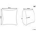 Set Di 2 Cuscini Alyssum Velluto 45 X 45 Cm Grigio Trama Trellis - Foto miniatura 5