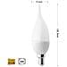 Lampadina Led 8 W Soffio Colpo Di Vento Luce Naturale E14 8w C37 - Foto miniatura 1
