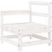 Set Divani da Giardino 6 pz Bianco in Legno Massello di Pino - Foto miniatura 4