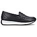 Black Casual Closed Loafers Mocassino Pelle Scarpe Donna Nero Eu 38, D0h04-00 - Foto miniatura 1