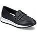 Black Casual Closed Loafers Mocassino Pelle Scarpe Donna Nero Eu 38, D0h04-00 - Foto miniatura 2